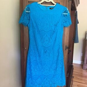 Kensie Blue Lace Dress